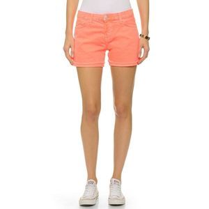 J Brand Flamingo Neon Cutoffs